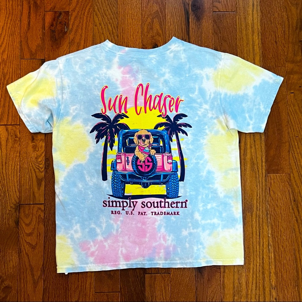 Simply Southern Tie-Dye Dog Tee Youth Medium